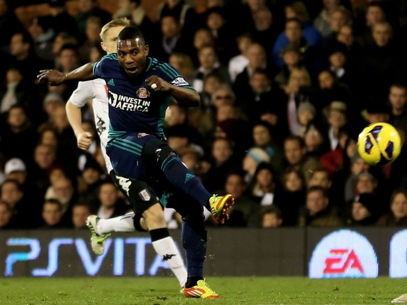 Stephane Sessegnon slams a superb shot from distance past Mark Schwarzer and into the top corner to give Sunderland a two-goal cushion.