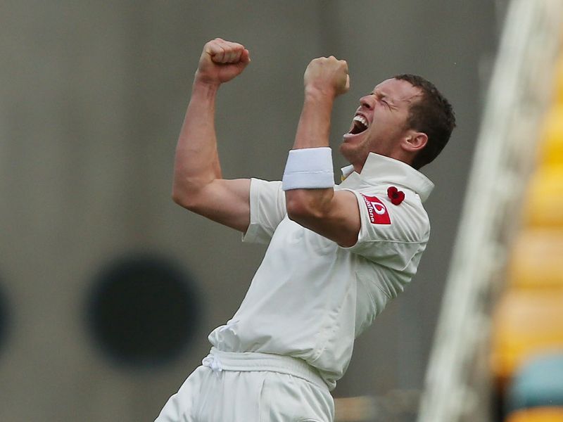 Peter Siddle delighted in his removal of Amla...