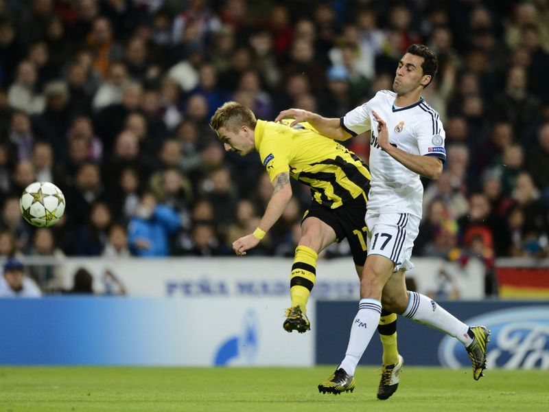 Dortmund twice led in the return game at the Bernabeu, Marco Reus opening the scoring with a superb volley