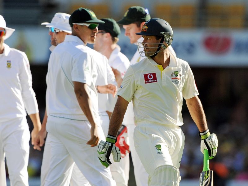 Ricky Ponting endured a duck.