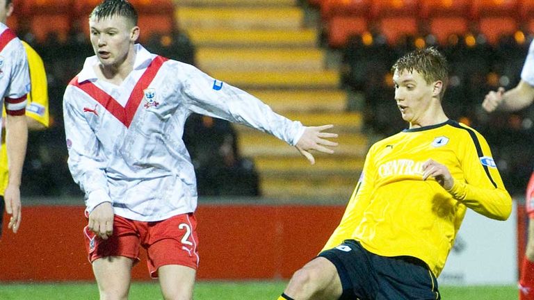 Jay Fulton scores the opening goal for Falkirk