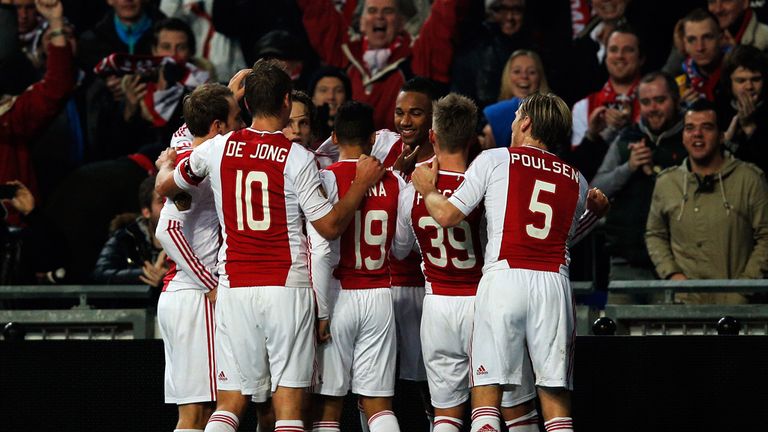 Ajax: Celebrating on the way to beating PSV