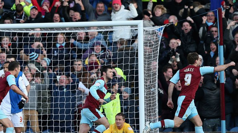 Sam Vokes: Celebrates late equaliser for Burnley