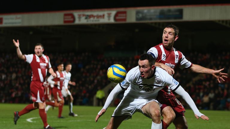 Bowman: Holds off Cheltenham's Jones