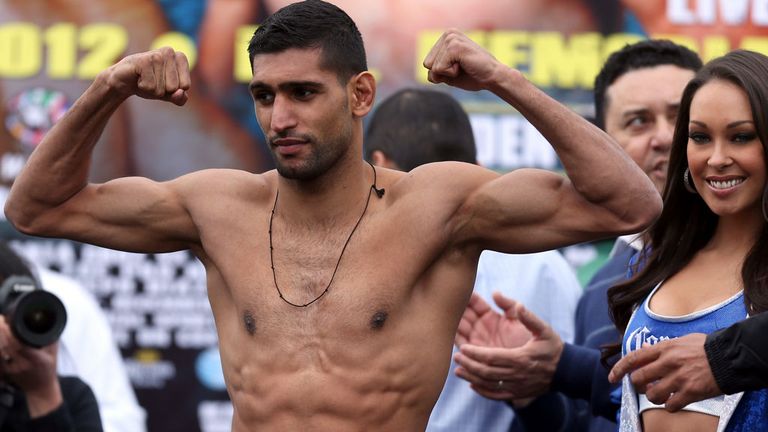 Amir Khan: confident he can put a difficult 2012 behind him with a victory over Carlos Molina