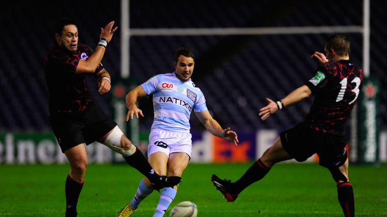 Olly Barkley: Racing Metro fly-half slides a kick through