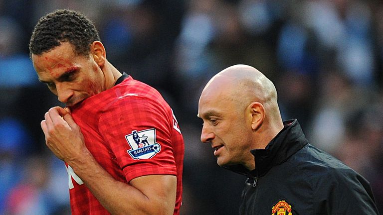 Ferdinand: was hit by a coin at the Etihad on Sunday