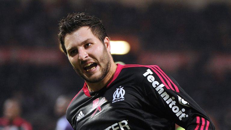 Andre-Pierre Gignac: Celebrates his winner for Marseille