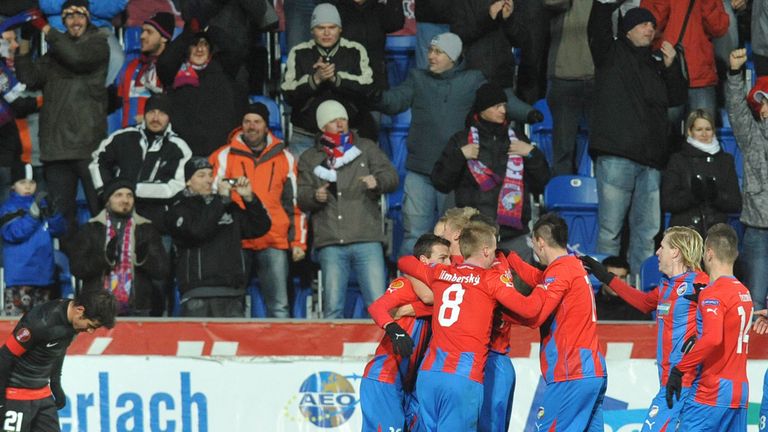 Viktoria Plzen: Celebrate win over Atletico