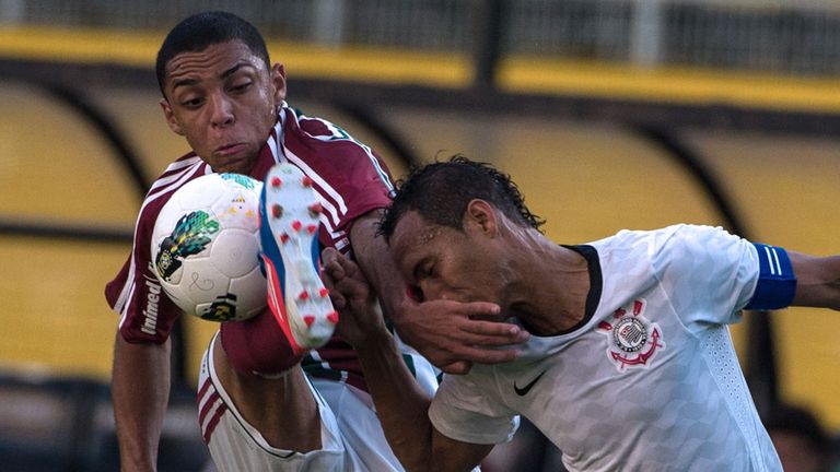 Chelsea have agreed a deal for Brazil youngster Wallace (L)