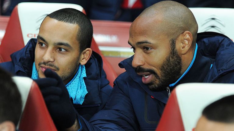 Theo Walcott: Has been taking tips from Gunners legend Thierry Henry