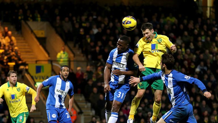 Wes Hoolahan: Headed the winner for Norwich, to extend their unbeaten run.