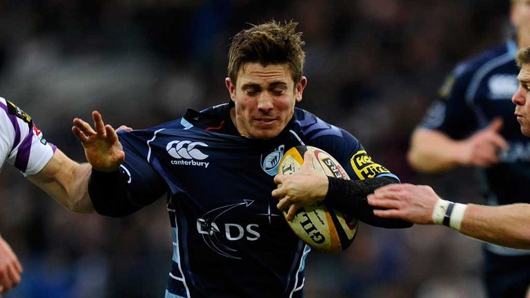 Richard Mustoe in action for the Cardiff Blues