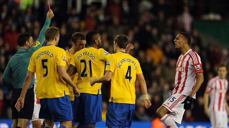 Steven Nzonzi: Sent off for alleged stamp on Jack Cork