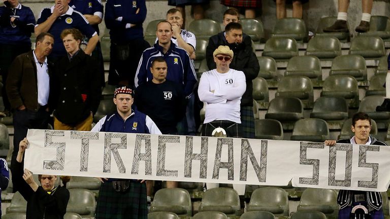 Some Scotland fans vented their anger in October at a World Cup qualifier