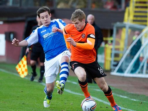 Peter Pawlett (l): On loan from Aberdeen