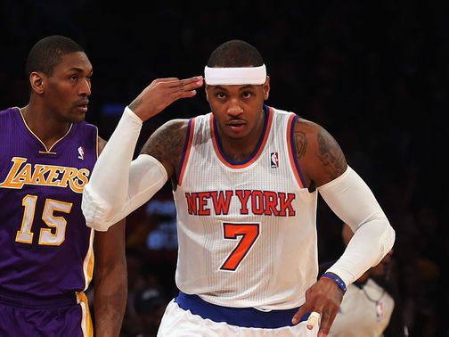 Anthony: 22 points before leaving with an injury
