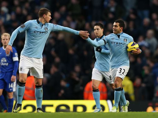 Carlos Tevez scored Man City's equaliser&nbsp;