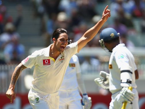 Mitchell Johnson: Four wickets for Australia
