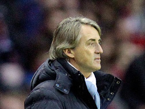 Roberto Mancini: Saw his side lose at Sunderland