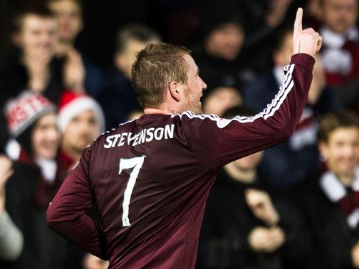 Two-goal Ryan Stevenson celebrates