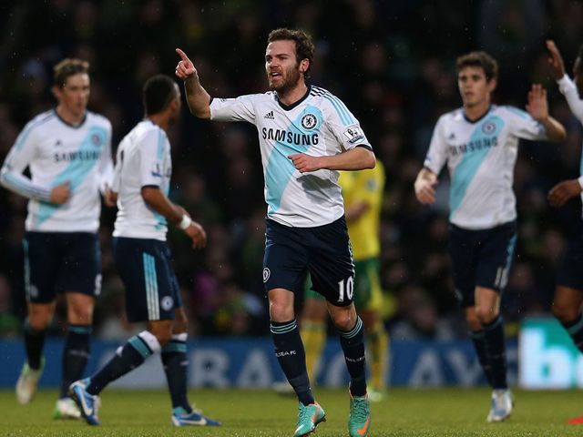 Mata scored the only goal