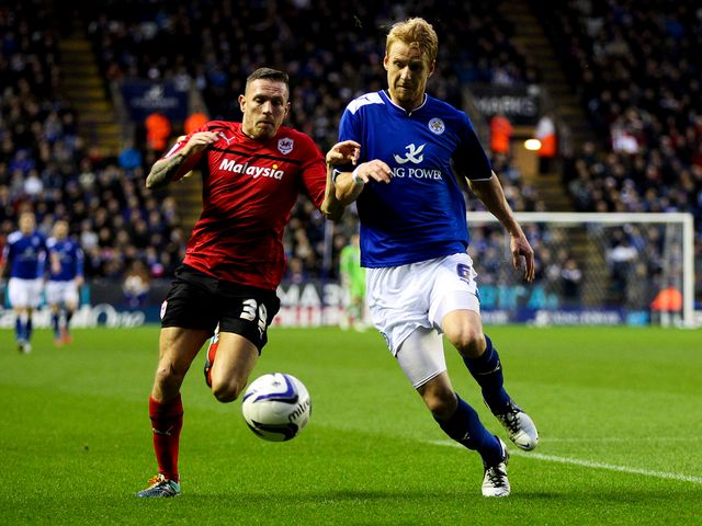 Craig Bellamy and Zak Whitbread battle for the ball