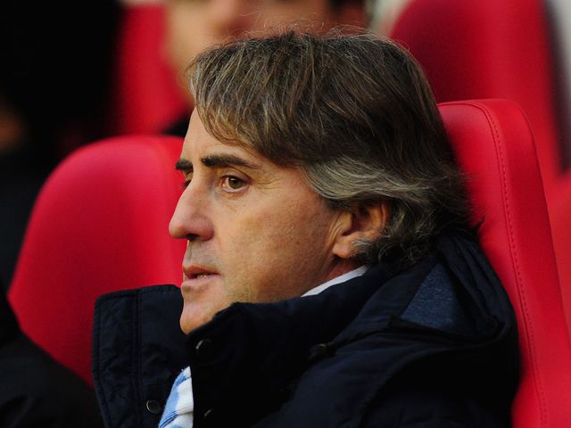 Roberto Mancini: Not happy with his side, Sunderland or the ref