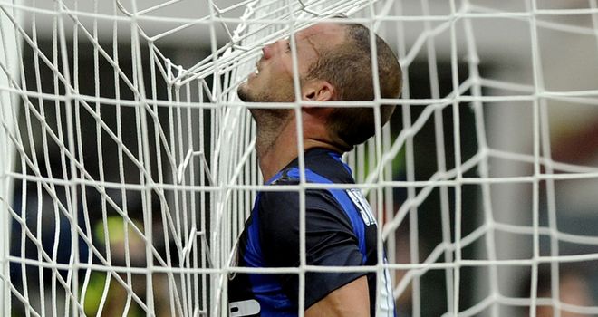 Wesley Sneijder: Has suffered fall from grace since Inter's Treble-winning season