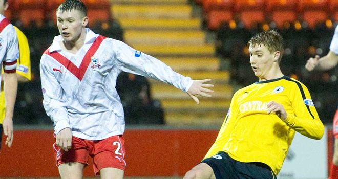 Jay Fulton scores the opening goal for Falkirk