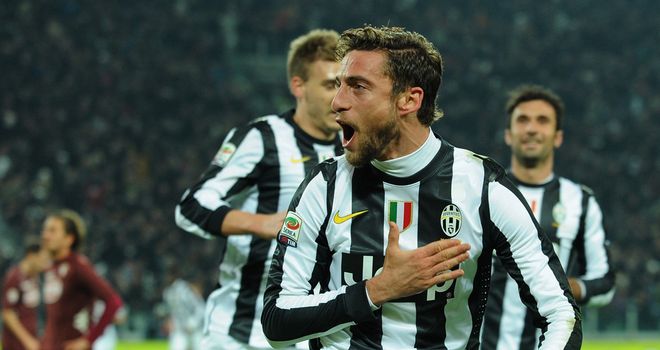 Marchisio was on target twice for Juventus