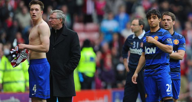 Sir Alex Ferguson: Manchester United manager and players hear the news that City had beaten QPR