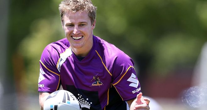 Brett Finch training with his new club