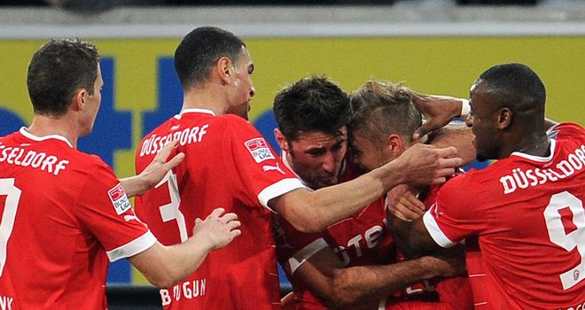 Fortuna Dusseldorf celebrate