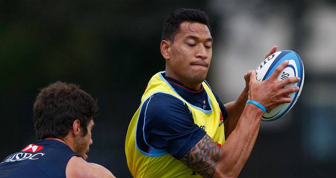 Israel Folau: Left out of Wallabies training squad