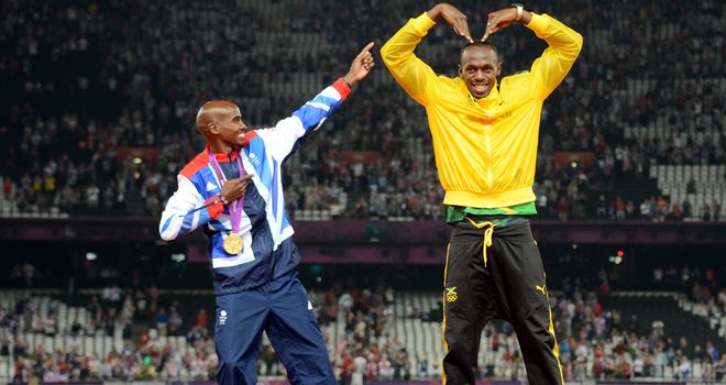 Mo Farah and Usain Bolt are two of the finalists for the 2013 World Athlete of the Year award. Bohdan Bondarenko is the other.