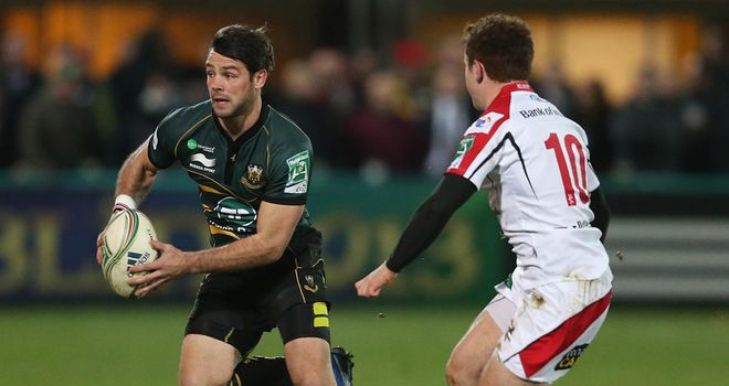 Ben Foden of Northampton and Ulster's Paddy Jackson