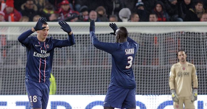 Zlatan Ibrahimovic: Netted PSG hat-trick