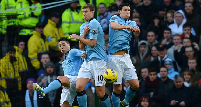 Nasri: failed to block Van Persie's free-kick