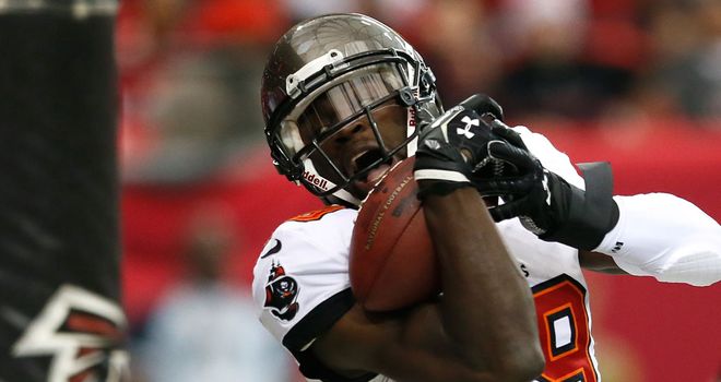 Mike Williams: hauled in a touchdown pass from Tampa Bay quarterback Josh Freeman