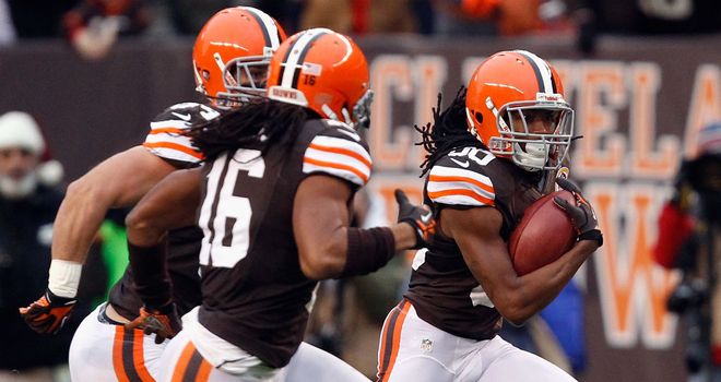 Travis Benjamin: returned a punt 93 yards to the end zone as the Browns scalped the Chiefs