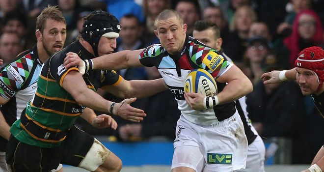 Mike Brown: Terrific under the high ball for Quins