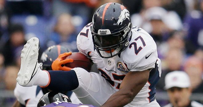Knowshon Moreno: finished with 118 yards rushing, as well as a score, for the Denver Broncos