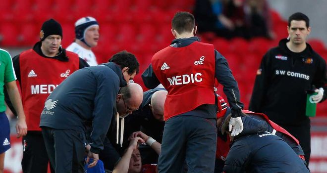 Rhys Priestland: Injured on Scarlets duty