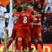 Meanwhile Liverpool celebrated after Daniel Agger put them ahead against Southampton
