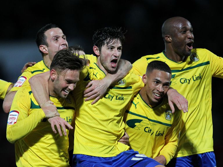 Coventry celebrate against Doncaster