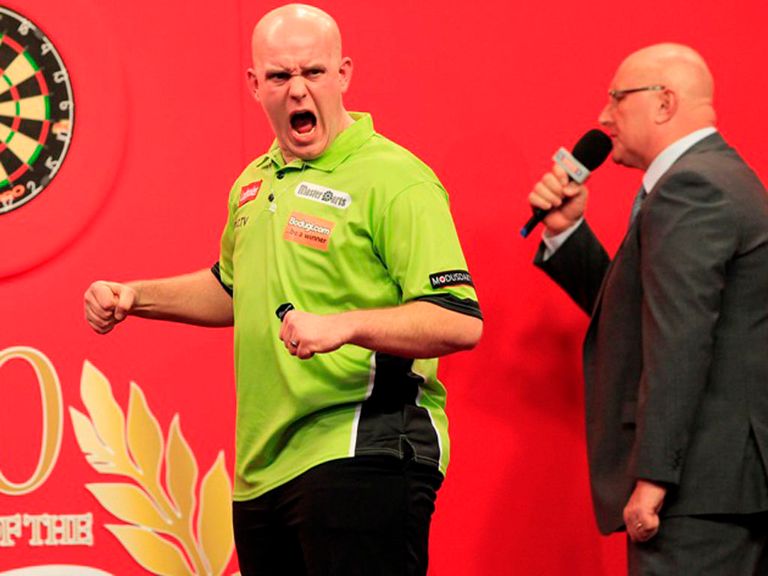Michael van Gerwen: Defied foot injury to beat Colin Lloyd