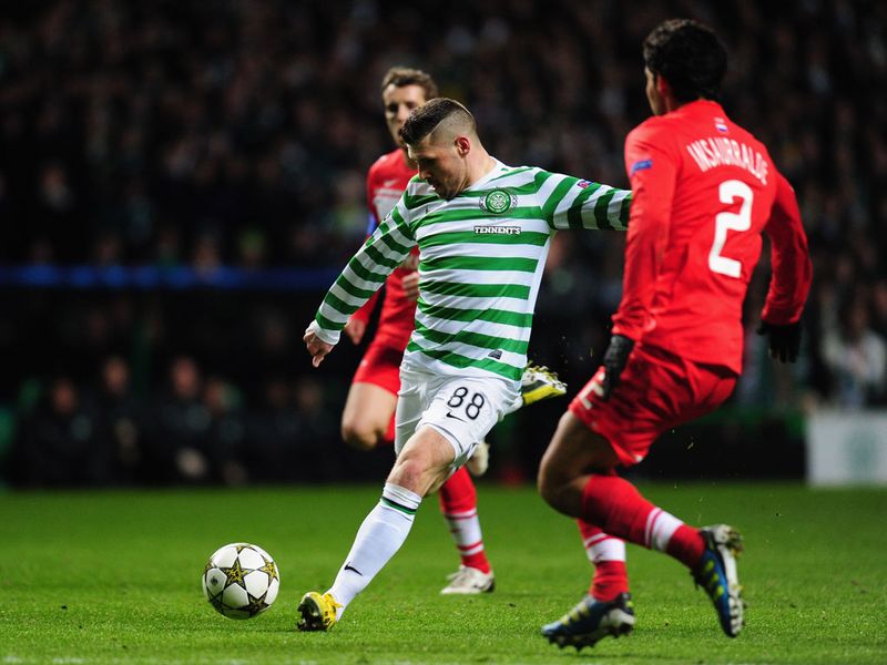 The Hoops got off to a perfect start with Gary Hooper firing them into the lead