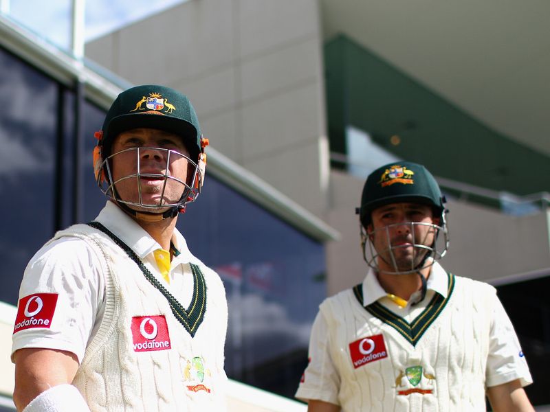 David Warner and Ed Cowan  put on 132 for the first wicket.