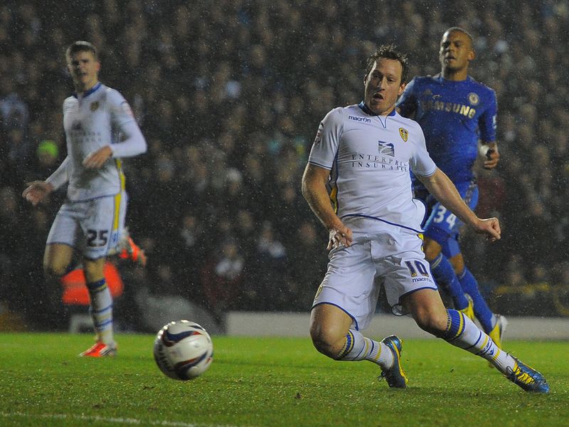 Luciano Becchio scored to put Leeds 1-0 up before half-time.